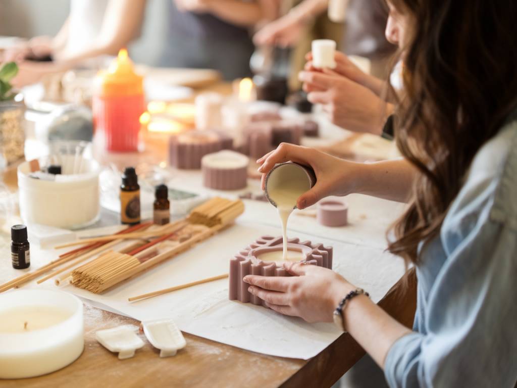 Week-end pluvieux : créez votre propre bougie parfumée lors d’un atelier