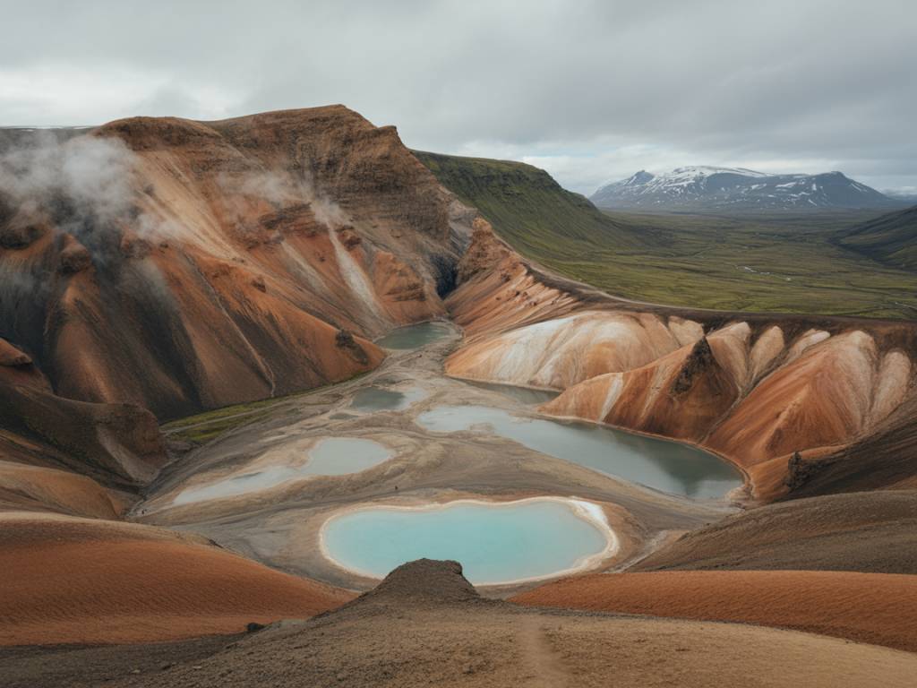 Trek landmannalaugar : un parcours islandais entre volcans et sources chaudes
