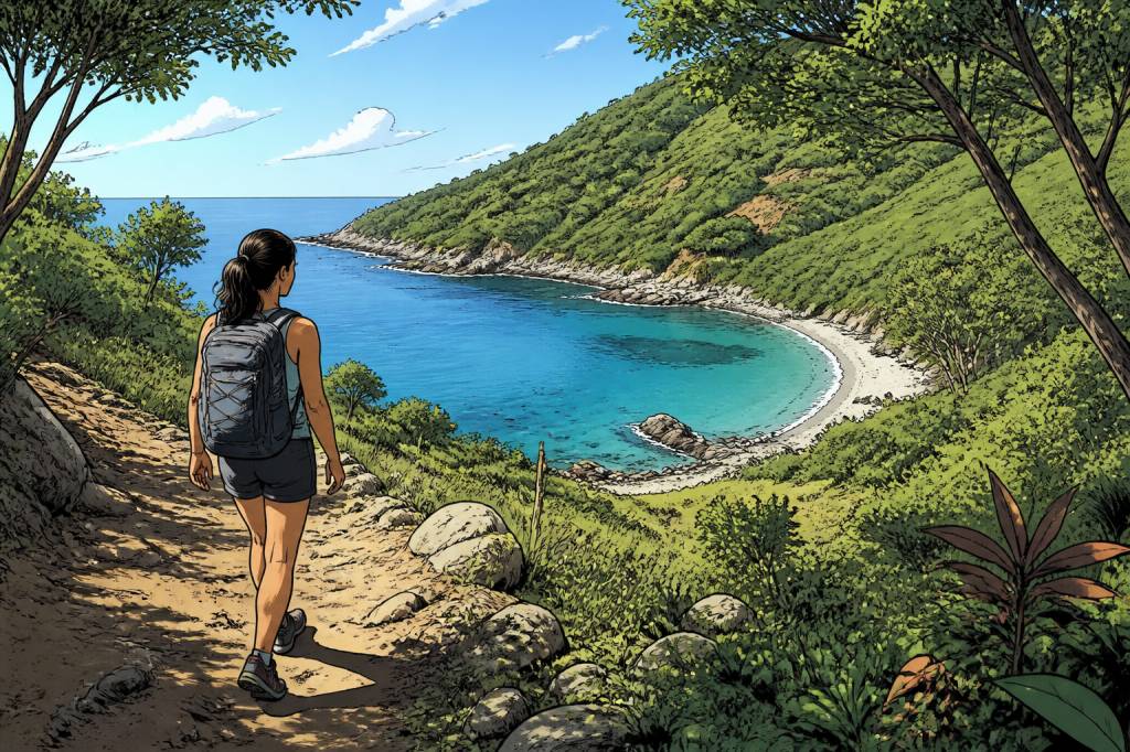 Anse du Pisso : une escapade nature entre randonnée et baignade