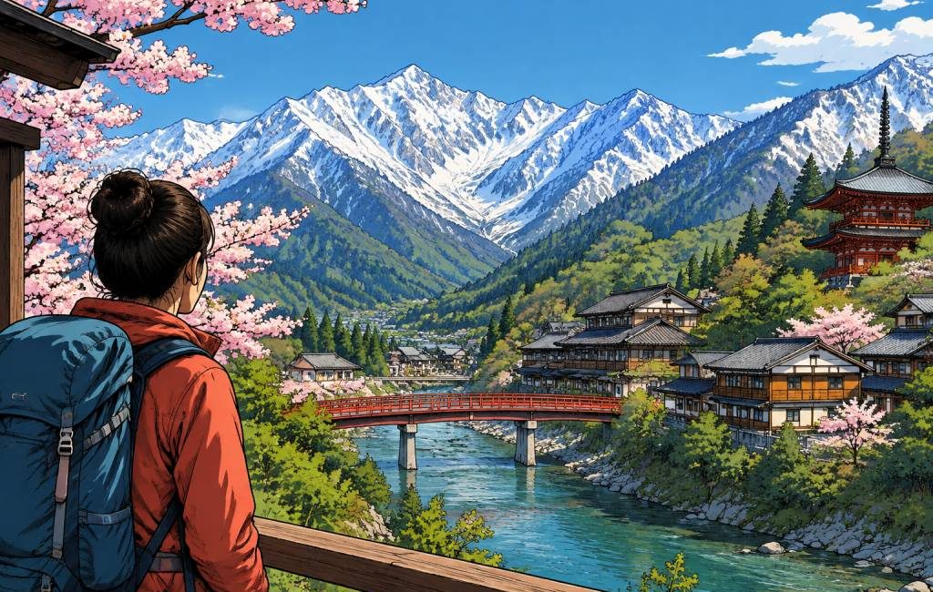 Carte des Alpes japonaises : les sites incontournables à découvrirેણ