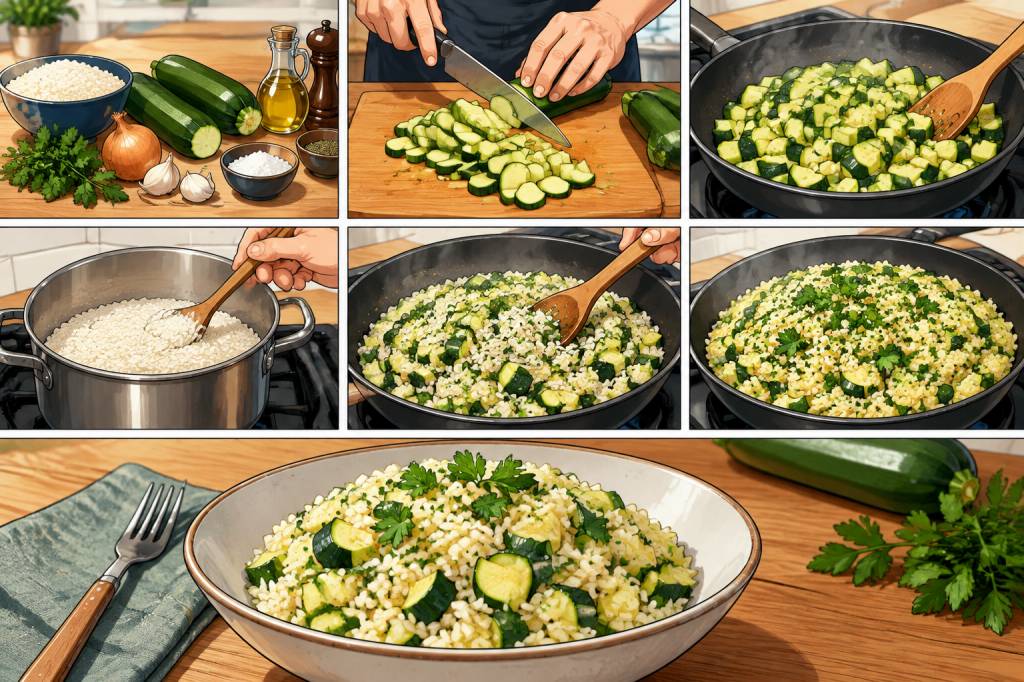 Comment préparer un riz aux courgettes savoureux ?