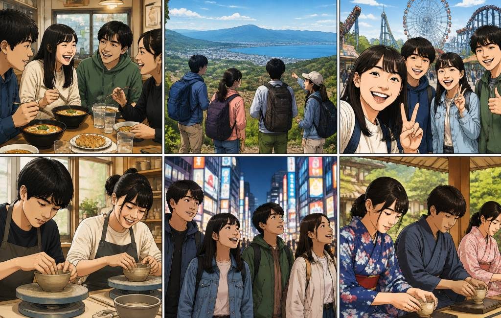 Activités à partager avec des ados japonais le week-end