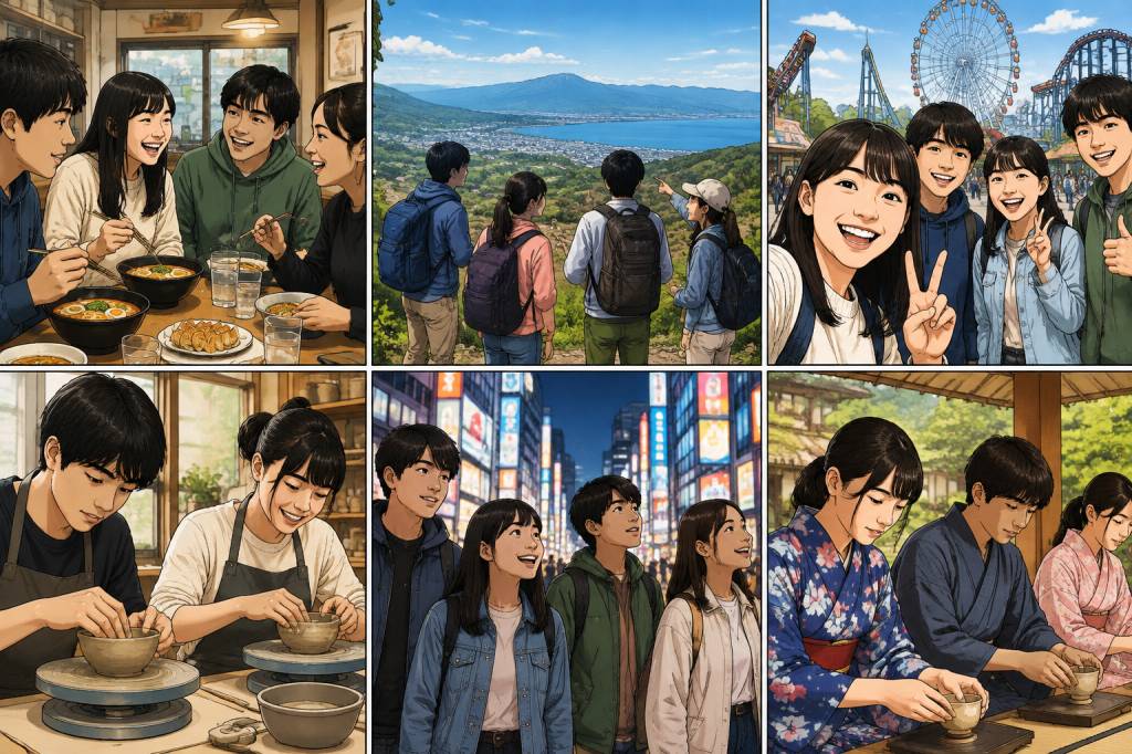 Activités à partager avec des ados japonais le week-end