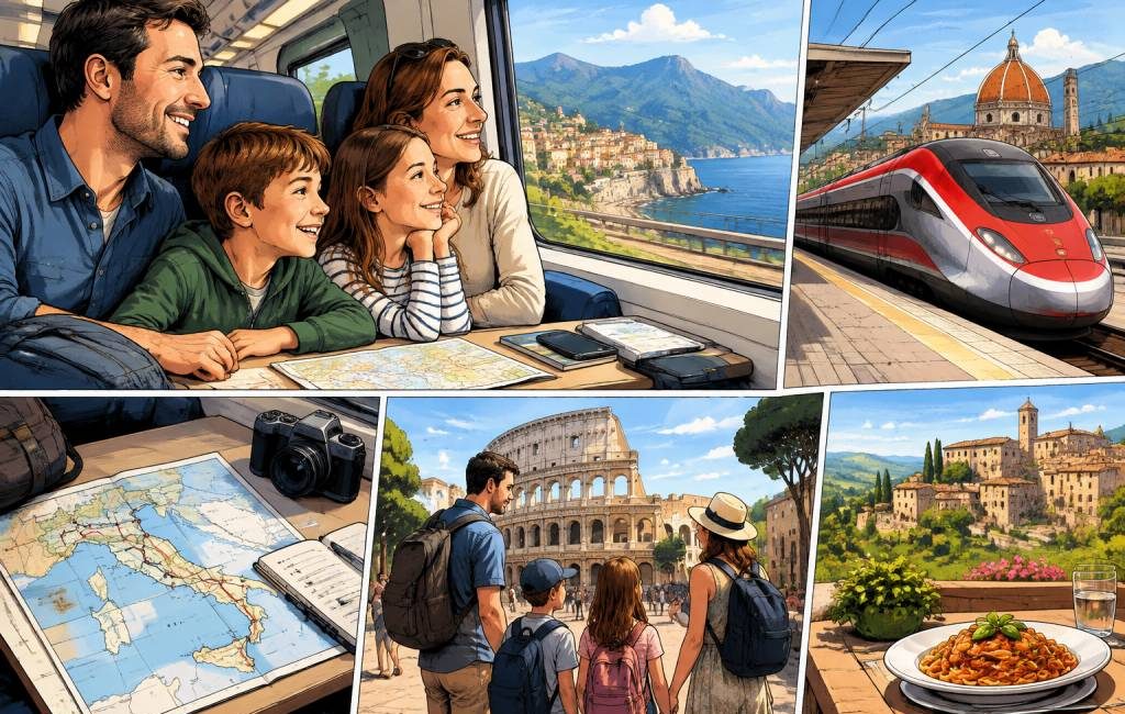 Voyage en train en Italie en famille : itinéraire et conseils pratiques