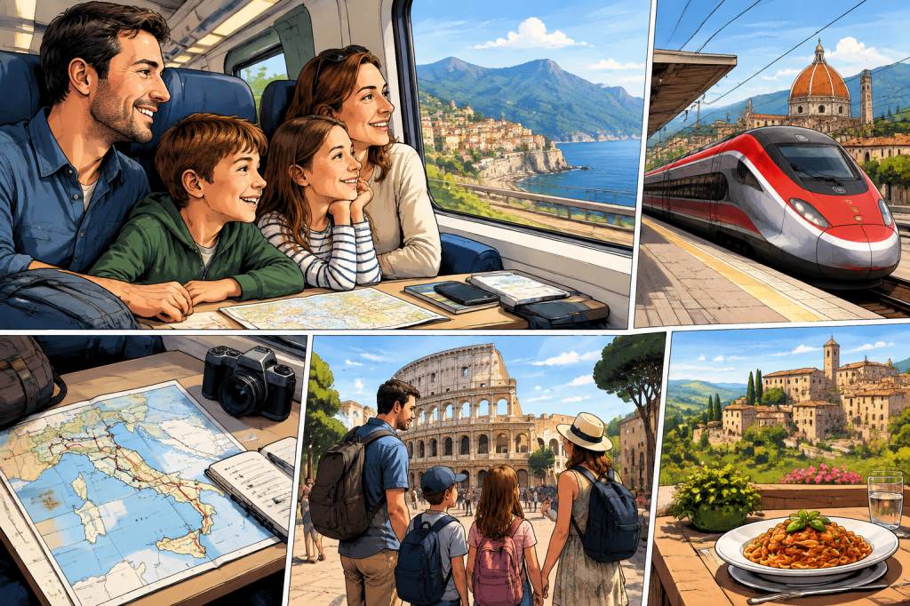 Voyage en train en Italie en famille : itinéraire et conseils pratiques
